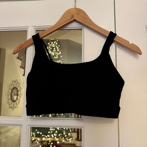 ATHLETA EXHALE SPORTS BRA A-C, SIZE X SMALL (XS), BLACK